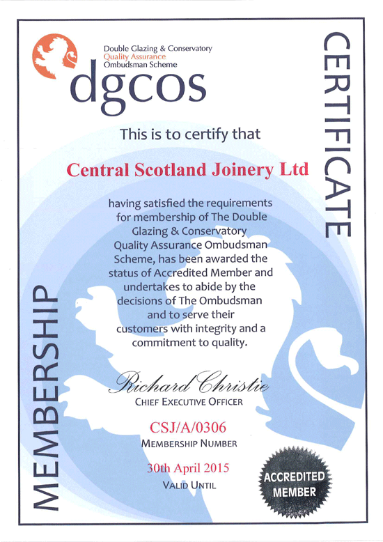 DGCOS Certificate